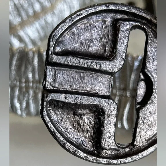 Vintage 1970’s Enrico Coveri Italian Designer Silver Unique Disco Belt Rare
